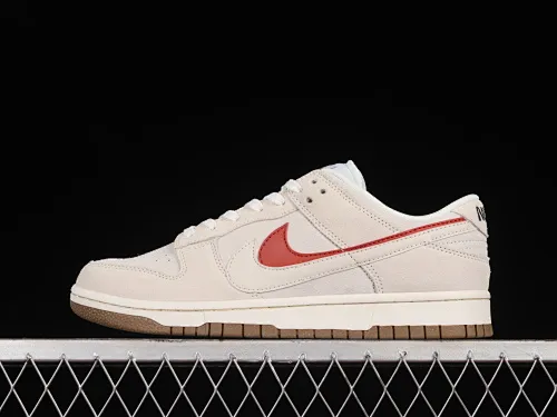 All categories Nk SB Dunk series Nk SB Dunk Low low-top sneakers F version Nk SB Dunk Low "85" gray and red double hook SB low-top sports and leisure sneakers DO9457-100
